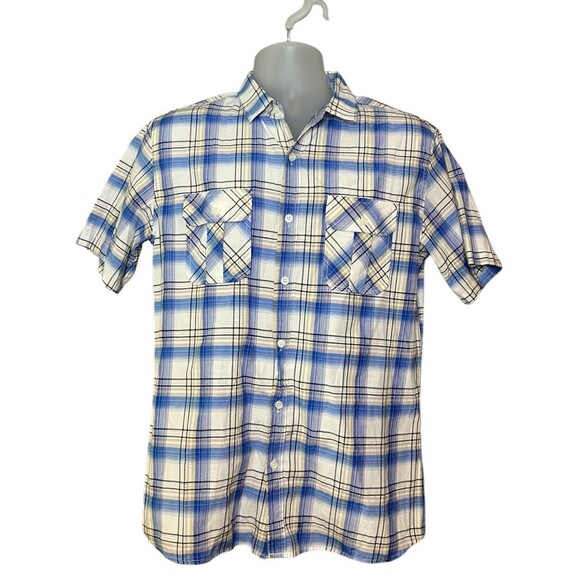 Vese Brand Short Sleeve Casual Button Down Shirt Size Medium - Picture 1 of 4